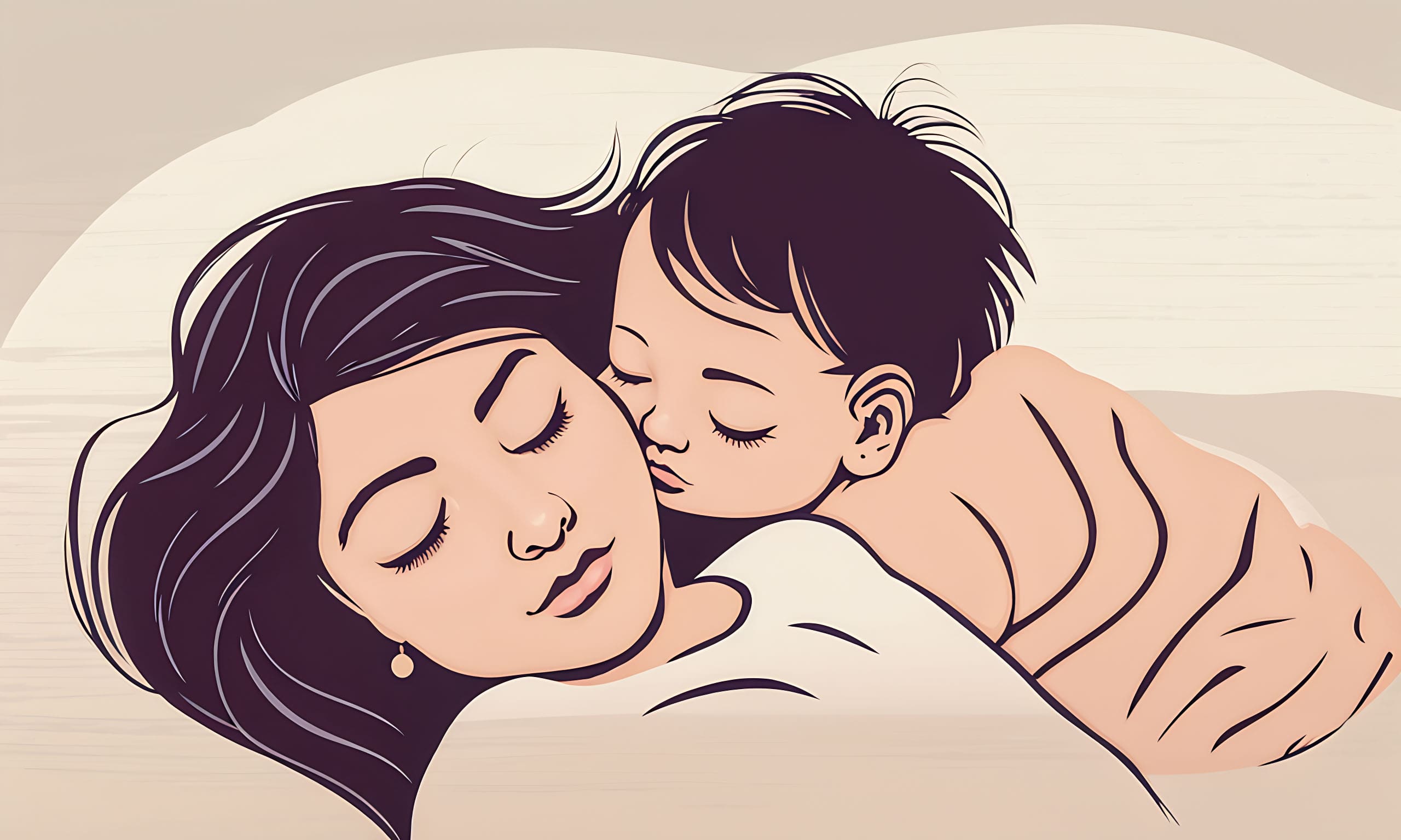 Peut-on continuer à dormir avec son enfant quand il grandit-min
